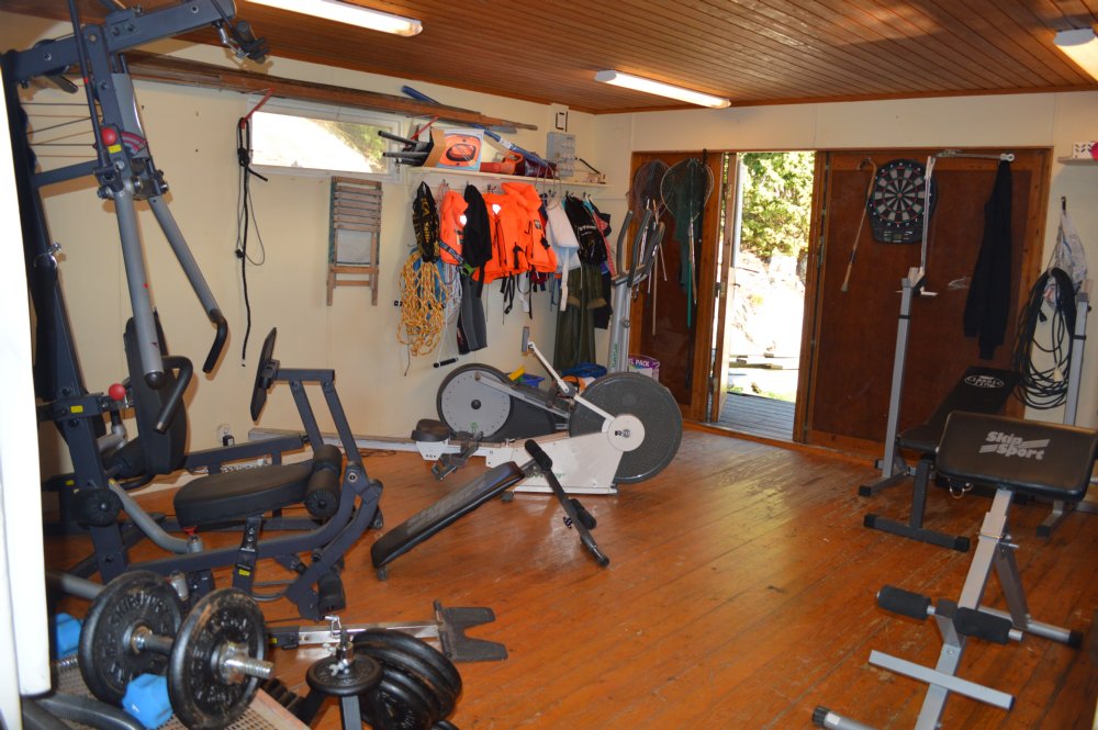 Gym i sjboden/ Gym in the boat house 