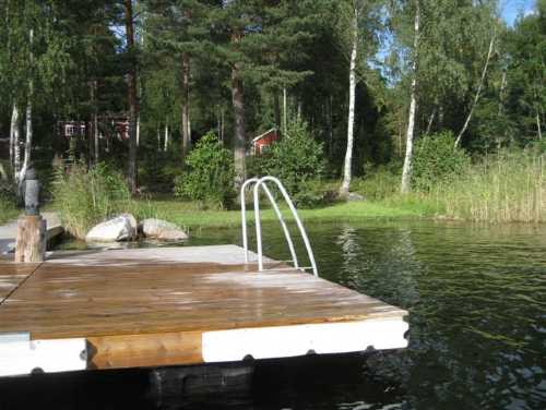 Badstegen på bryggan