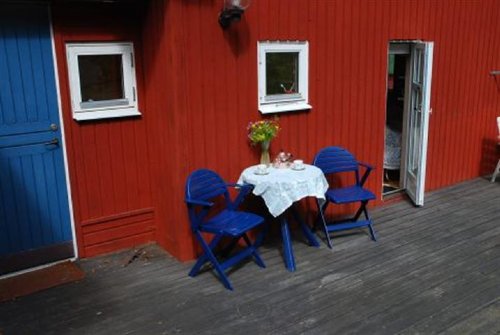 Uteplats på husets baksida