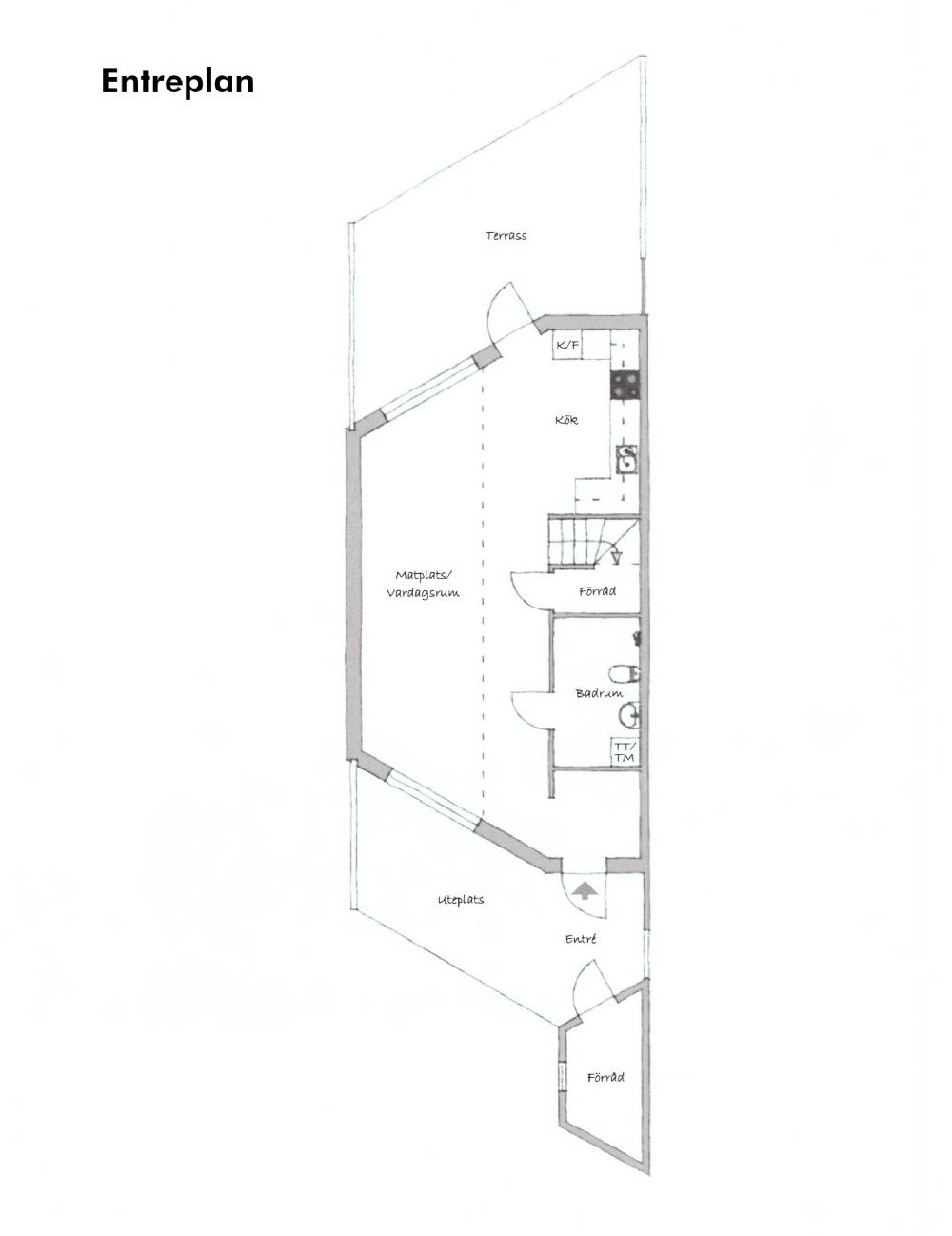 Planritning entreplan