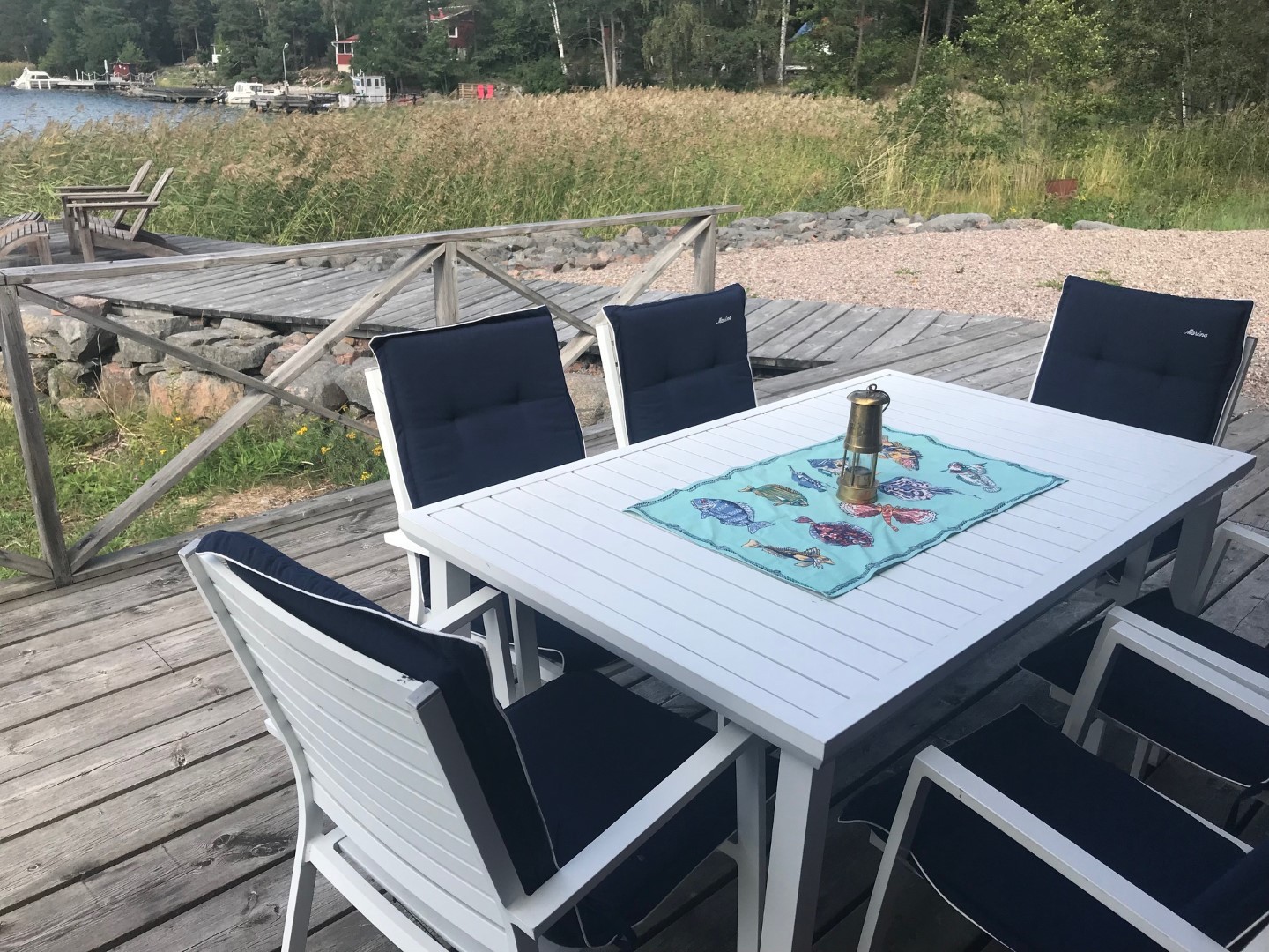 Uteplats på bryggan