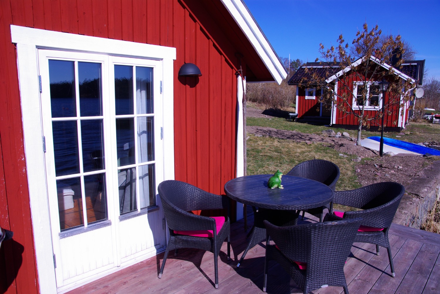 Bastuhuset med Sjstugan bredvid 