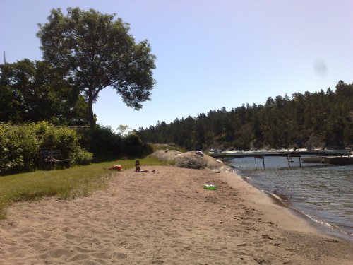 Omrdets strand/ The beach of the housing area 