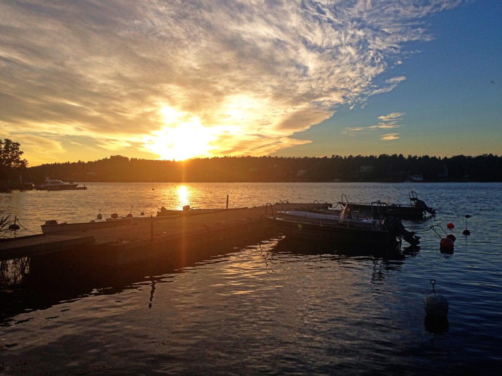 Solnedgång hamnen/ sunset harbour Gåsö