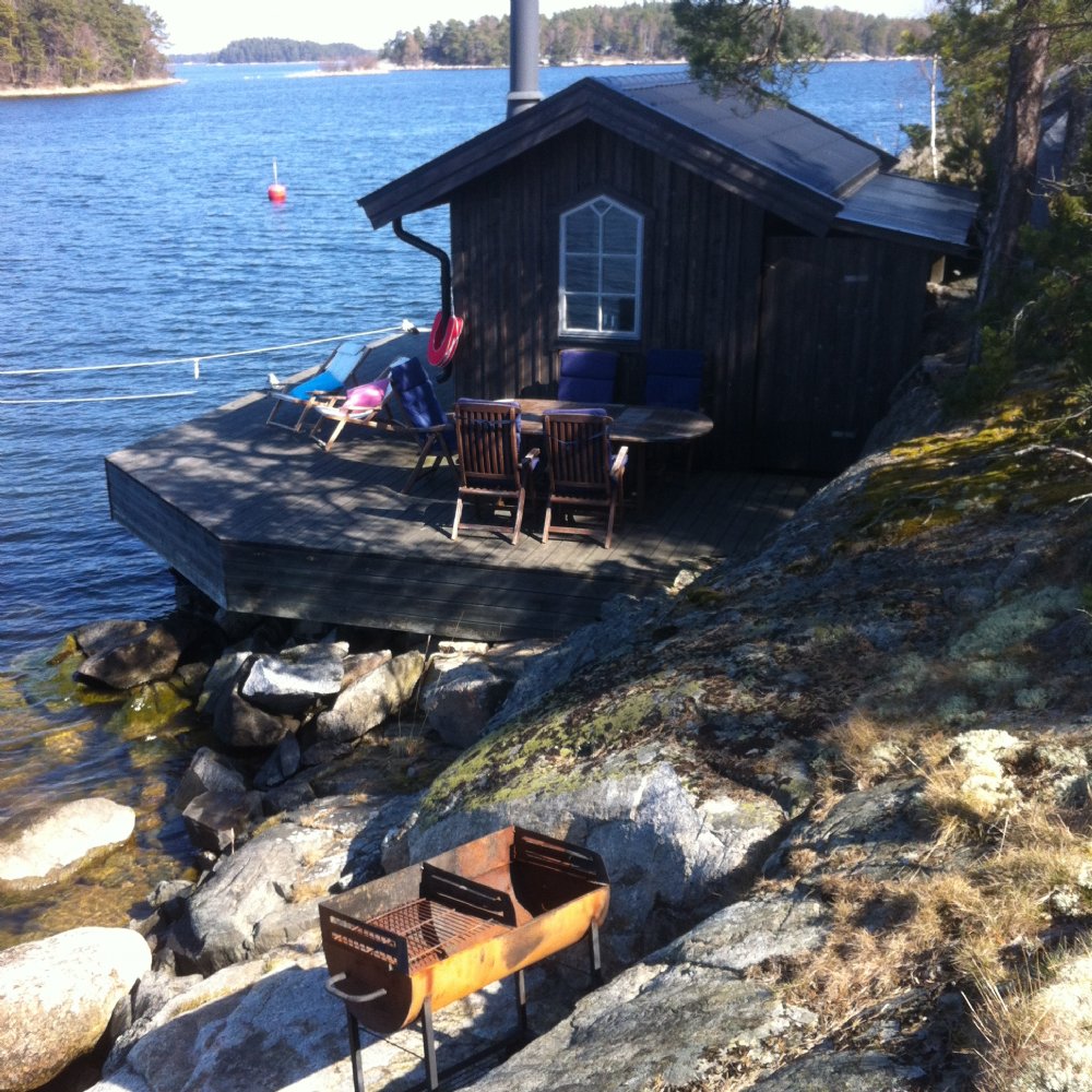 Bastu och bryggdck/ Sauna and jetty 