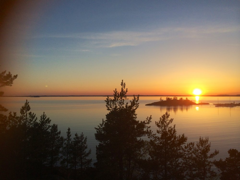 Solnedgång över Mysingefjärden/ Sunset