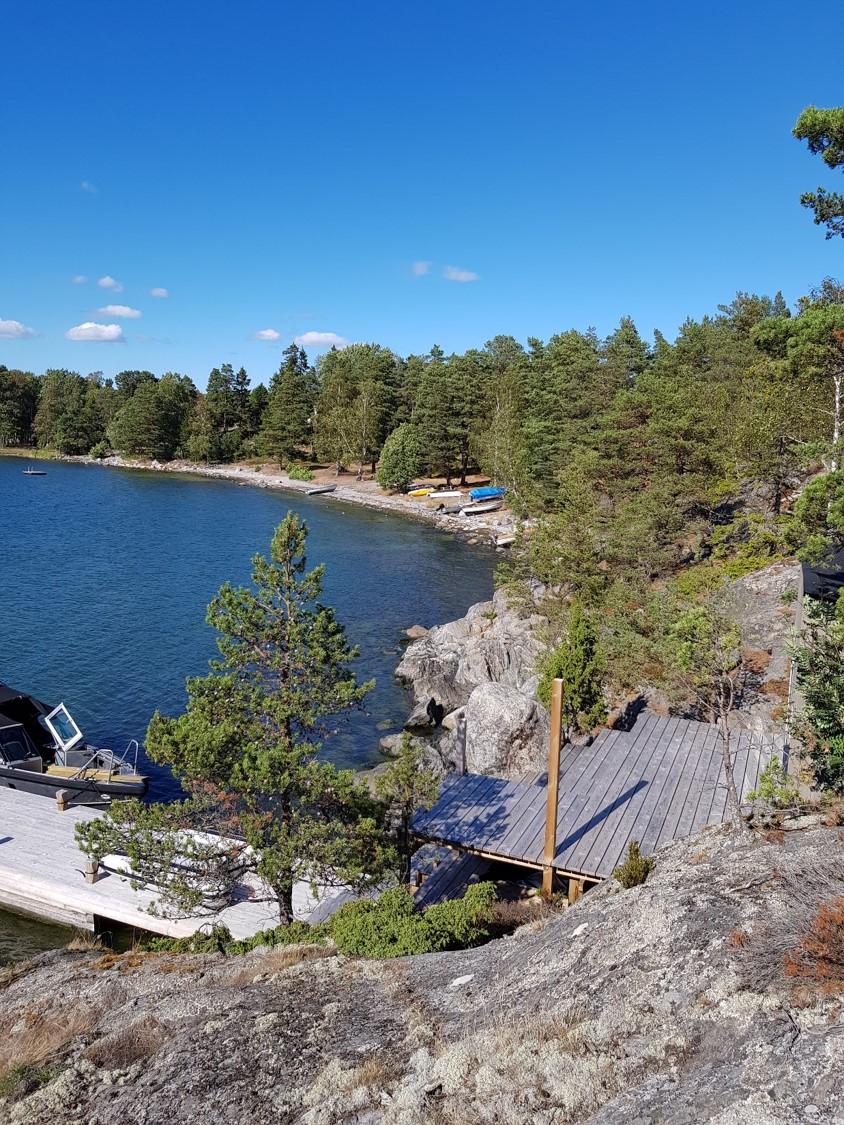 Gemensam områdes strand i bakgrunden/ Area beach in the background