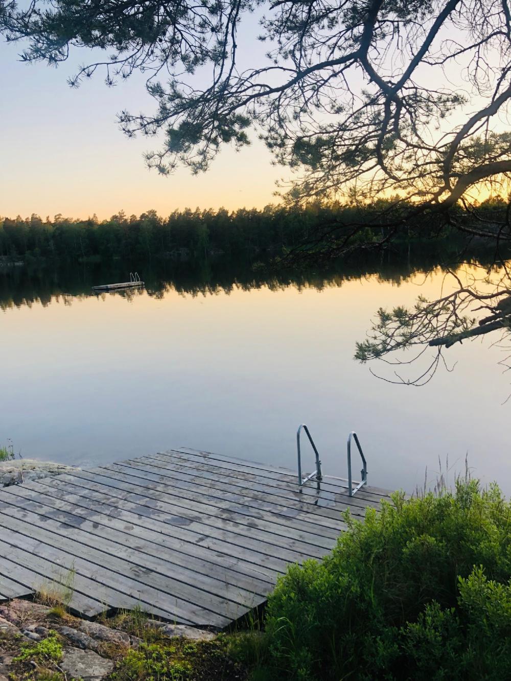 Njut av ett bad i skogssjn/ Enjoy swimming in the forest lake 