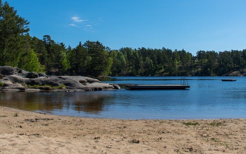 Badplats Barnvik / Beach lake Barnvik 