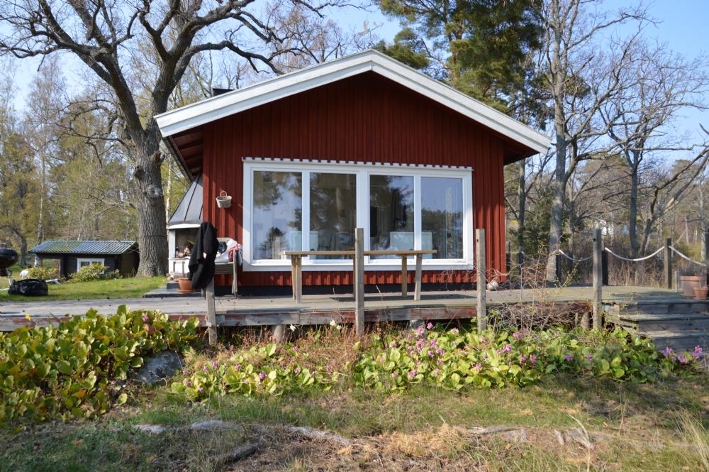 Stora huset/ Main house. Wooden deck is replaced 