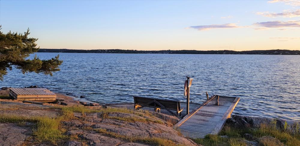 Omrdets badplats/ Area beach 