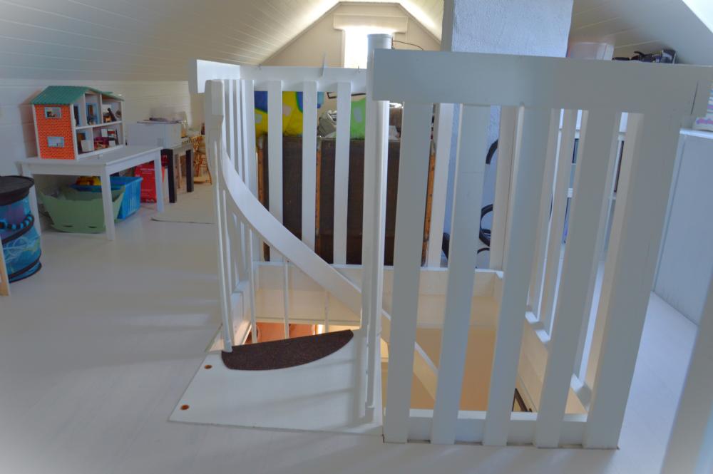 spiraltrappa till vervningen 