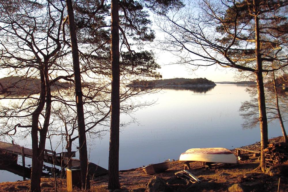 Strand och brygga/ private beach and jetty 